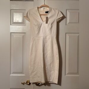 Women’s Knee Length J.crew Dress Off white